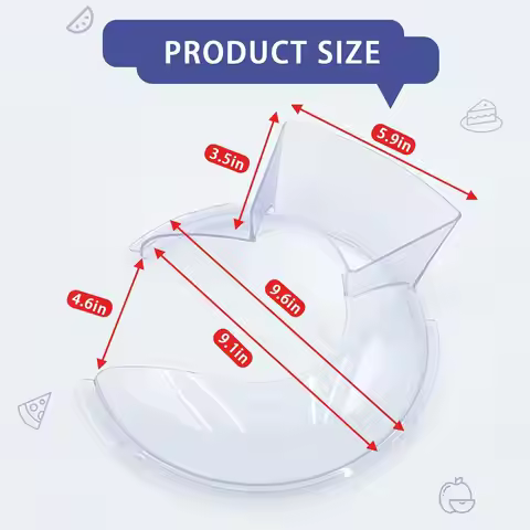 KSMBLPS Pouring Shield for Kitchenaid 5.5 Quart, Pouring shield for kitchenaid 6 Quart &5, 7, 8 Qt S
