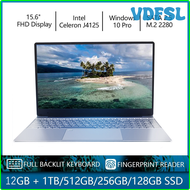 VDFSL 16GB RAM Laptop Windows 11/10 Pro Intel Backlit keyboard 128G/256G/512G/1T SSD Fingerprint Locks PC Dual WiFi 2.4G/5.0G SNRTS
