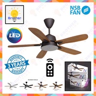 56 Inch/46 Inch NSB N LED Fan Deluxe Ceiling Fan with Remote Control Ceiling Fan With LED Light Brother Lighting