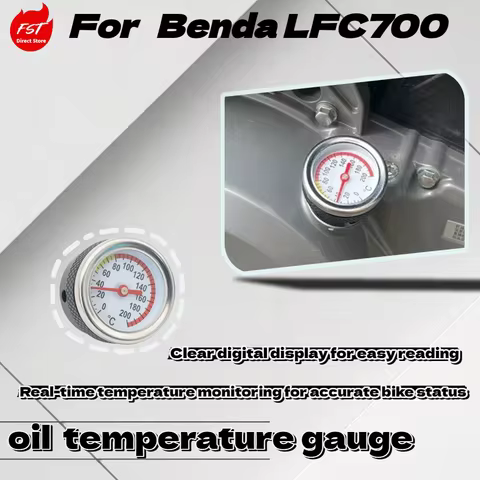 For Benda LFC 700, Modified Oil Temperature Gauge, Engine Oil Temp Meter, Motorcycle Monitoring Acce