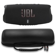 Charge 5 Waterproof Portable Speaker with Built-in Powerbank and gSport Carbon Fiber Case (Black)