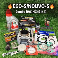 Combo [TAIKOM] EGO / EGOS / NOUVO / NOUVOS RACING 59mm Block full set TAIKOM, Racing Camshaft S4, Ga