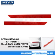 Rear bumper reflector For BMW M3/M4 F80/F82/F30 M3 2012~2019 3 Hole Rear Bumper Fog Light Rear Fog L