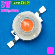 Led HPL Epistar 3 Watt 400NM 840NM PINK LED FULL SPECTRUM PLANT TAIWAN CHIP 45 MIL