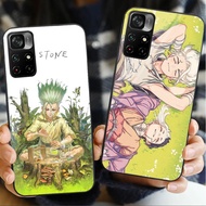 dr stone 05 Glass Phone Case For POCO F3 F4 F5 M3 M4 M5 M6 4G X3 X4 GT NFC X5 X6 PRO X7 X8 5G