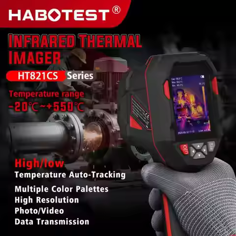 HABOTEST HT821CS rechargeable thermal imaging camera 256×192 -20 ℃~550 ℃ waterproof, dustproof handh