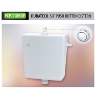 TECHPLAS DURATECH 1109 LOW LEVEL SINGLE FLUSH ROUND PUSH BUTTON CISTERN 6L WHITE
