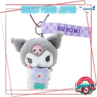 Sanrio Kuromi mascot holder pastel checker Kuromi-chan kuromi 10.5x9x4cm Character SANRIO 846481