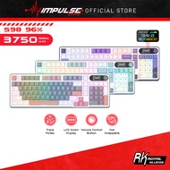 RK Royal Kludge S98 96% Mechanical Keyboard - LCD Smart Display, Volume Control, 3 Modes Connections