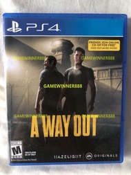 《今日快閃價》（中古二手）PS4遊戲 越獄搭檔 A Way Out 美版英文版 （雙人合作遊戲）