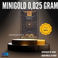 Minigold 0,025 Gram 0,05 Gram Emas Mini Logam Mulia 24 Karat