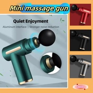 6-speed Mini Massage Gun with 4 Heads Compact Portable Muscle Relaxation Massage Fitness Fascia Gun