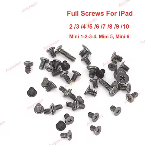 Full Set Screws Replacement Repair Parts with Bottom Pentalob Screws for iPad 2 3 4 5 6 7 8 9 10 for