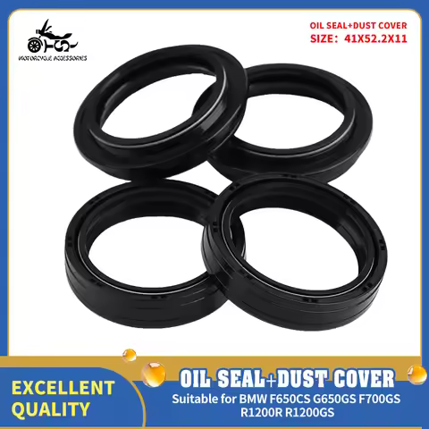 SJ 41x52.2x11 Front Shock Absorber Dust Oil Seal For BMW F650GS R1200GS F700GS R1200GS ADVENTURE 06-