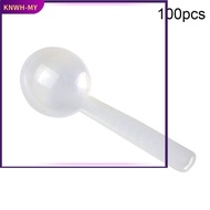 KNWH⭐100pcs 1g White Plastic Measuring Spoon Gram Scoop Food Baking Medicine Powder