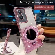 Glitter Edge Case For Oppo A6C A6S A6T A6X A6Pro Reno14 14F/Reno15 Pro Glass Shockproof Reno14 Reno1