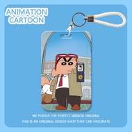Personalized FBI Crayon Shin-chan student ID card holder, cafeteria meal card badge holder, campus c