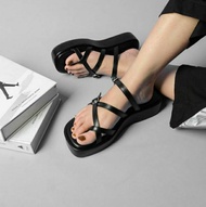 Ipn Footwear - MAUREN Sandal Platform Wanita Jepit Jempol Gesper Model Korean Style Cantik Viral