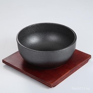Korean bibimbap bowl cast iron stone pot bibimbap cast iron bowl Japanese Korean cuisine iron bowl i