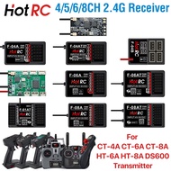 HotRC 4/5/6/8CH RC Receiver 2.4GHz Multi Channels Receivers with Gyro Long Range for CT-4A CT-6A CT-