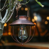 1/2PCS Solar Powered Retro Vintage P-endant H-anging Light Outdoor Wall Lamp Sensitive Light Control