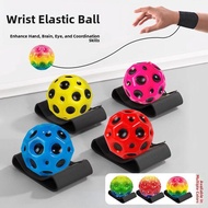 Children Rope Toy Bouncy Ball Pull Back Bouncy Ball Wrist Bouncy Ball Fitness Swing Moonstone Wrist 