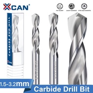 XCAN Tungsten Carbide Drill 1.5/3.0/3.2mm For CNC Lathe Machine Gun Drill Bit  Metal Hole Drilling Cutter