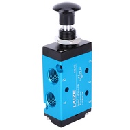 onlylove Hand Control Push Valve Aluminum Alloy 2-Position 3-Way 4R210-08 1/4in Air Component