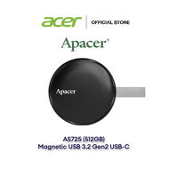 Apacer AS725 (512GB) Portable SSD (ZC.A01ST.0E4) USB 3.2 Gen2/ 3D NAND/ Read/Write: 1000 MB/s (AP512