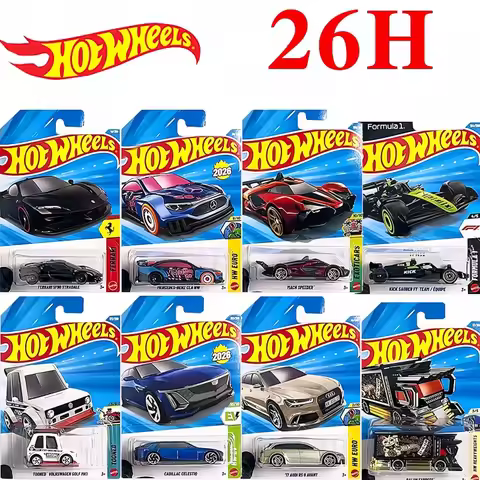 Hot Wheels Diecast Alloy Car Model 2026 New Batch H Ferrari Sf90 Mercedes Cla Track Edition Collecti