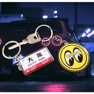 JDM OSAKA Acrylic Car Key Ring jdm Mooneyes Keychain Bag Pendant Accessories