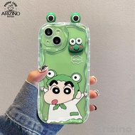 เคส Samsung A12 A14 A52 A15 A05S F34 S23FE S21FE A24 A73 A32 A23 A53 A33 A20 A30 A51 A54 A04E A13การ์ตูนน่ารักกบ A04 Xiaoxin เคส S23ultra