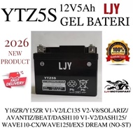 YTZ5 YTZ5S Y15 Y15ZR V1-V2 LC LC135 V2-V8 AVANTIZ GEL BATERI GEL BATTERY LJY