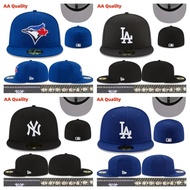 Blue Jays Cap Fitted Hat Flat Brim Cap Non-adjustable Baseball Cap Hip-Hop Hat