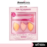 Real Techniques Limited Edition Starlite Nights Brush + Sponge Set 3 ชิ้น แปรงและฟองน้ำ ลิมิเต็ด 5 ช