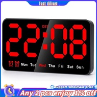 In stoick-Digital Wall Clock, 9Inch LED Digital Clock Large Display with 12/24H, Big Digits,Small Si