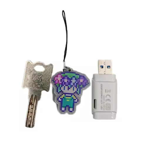 4cm Pixel Acrylic Omori Game Keychain Bag Car Keyring Anime Pendant Student Gift Kel Basil Mobile Ch