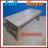 Folding table, full wood floor table 120x60x35