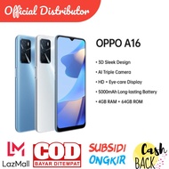 OPPO A16 - Ram 3gb / Rom 32gb  - SECOND - FULLSET ORIGINAL - BISA COD