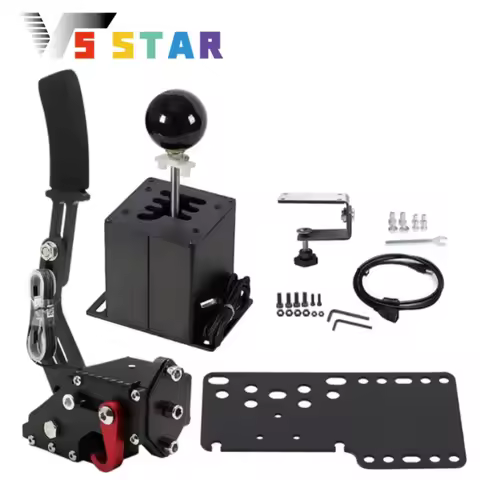 High Quality PC USB Simulator Shifter 64 Bit 6+R Handbrake For THRUSTMASTER T300 T500 Logitech G29 G