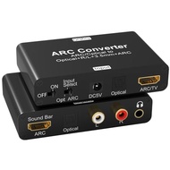 Tendak HDMI Audio Extractor, 192KHz ARC Audio Extractor Digital to Analog Audio Converter DAC Conver