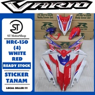 HONDA VARIO HRC-150 (4) WHITE RED COVER SET (STICKER TANAM) RAPIDO NEW ACCESSORY AKSESORI