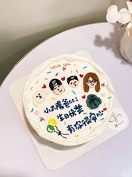 一家人 動物蛋糕 狗狗蛋糕 生日蛋糕 蛋糕 甜點 鑠甜點 客製化 客