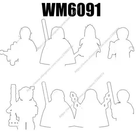 WM6091 Action Figures Movie Building Blocks Bricks WM971 WM972 WM973 WM974 WM975 WM976 WM977 WM978 G