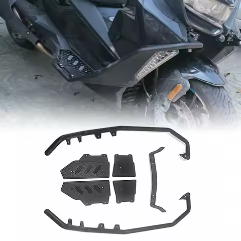 Motorcycle Carbon Steel Front Engine Crash Guard Bar Bumper Frame Bracket Protector For BMW C400GT 2