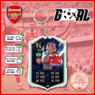 Arsenal keychain, Football Player Card - Arsenal football club ️PLAYER CARD KEYCHAIN ️
