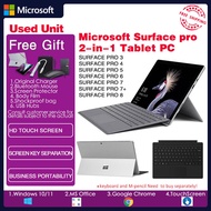 Microsoft Surface pro3 pro4 pro5 pro6 Tablet Laptop 2 in 1 PC 8G/16G RAM 128G/256GB/512G SSD  Win10/11 system With touch screen（WiFi /cameras /usb3.0/minidp/tf card slot）