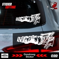 MATA Anime Cutting Slap Sticker - JDM 7 Anime Eye Slap Sticker