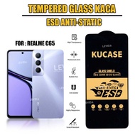 LAYAR Realme C65 Realme C67 Tempered glass Full Cover Anti Static full screen Realme C65 Realme C67