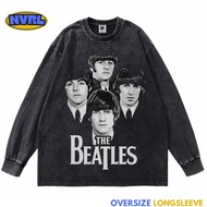 Oversized longsleeve band the beatles hey jude washed washing vintage tee